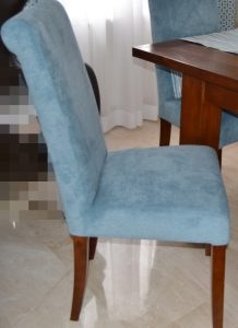 reupholstered chair